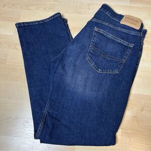 Levi Strauss Signature Men's Dark Blue Straight Jeans 32x30